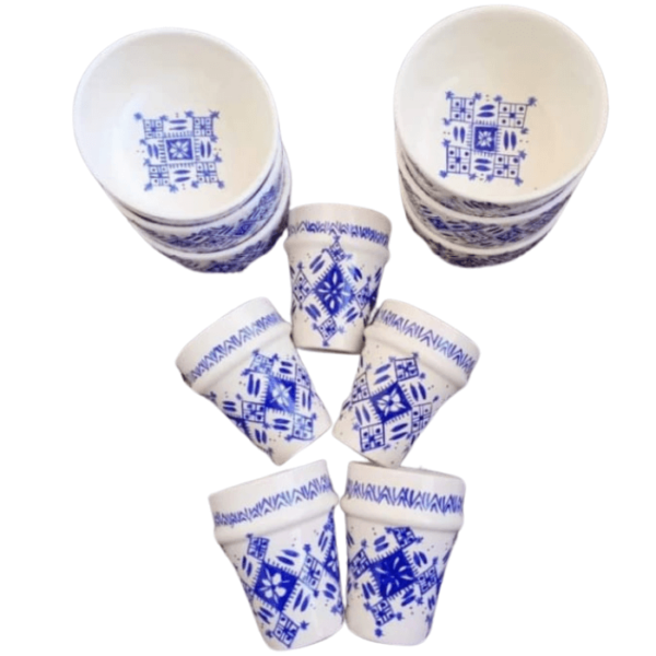 DGN-0434_Handmade Moroccan pottery  Cups & bowls
