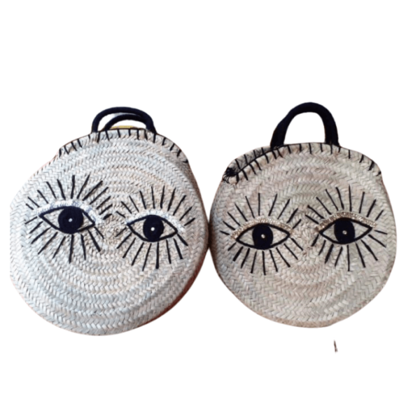 DGN-0561_ Handmade Moroccan handmade wicker basket