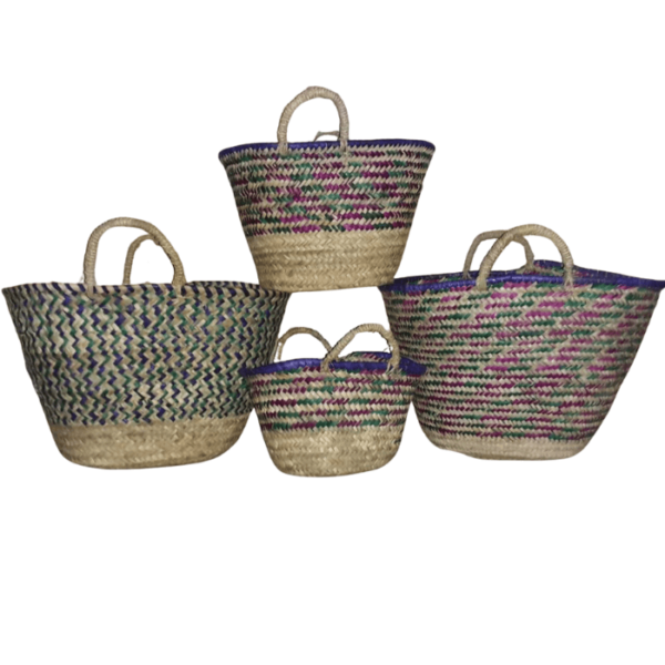 DGN-0565_ Handmade Moroccan handmade wicker basket