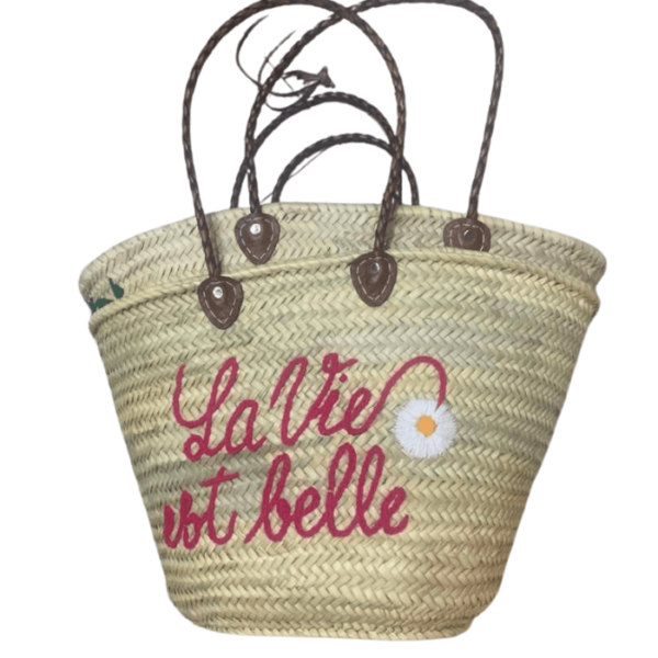 DGN-0578_ Handmade Moroccan handmade wicker basket