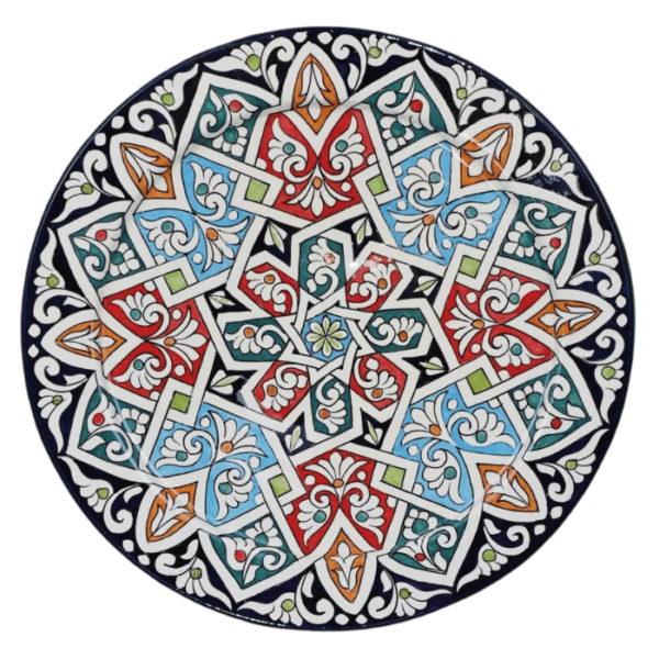 DGN-0670_ Handmade Moroccan ceramic  Plates