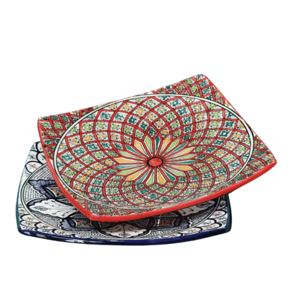 DGN-0674_ Handmade Moroccan ceramic  Plates