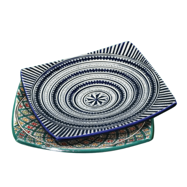 DGN-0676_ Handmade Moroccan ceramic  Plates