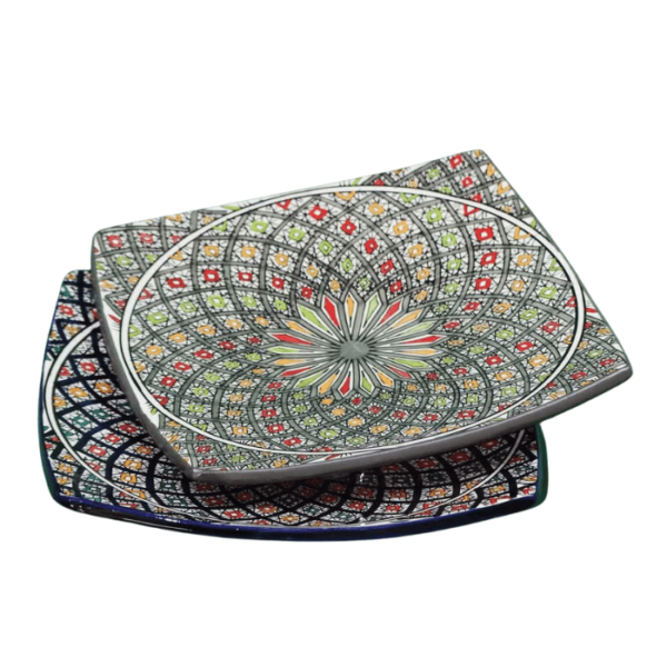 DGN-0677_ Handmade Moroccan ceramic  Plates