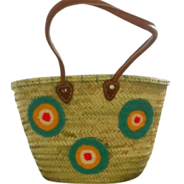 DGN-0789_ Handmade Moroccan handmade wicker basket