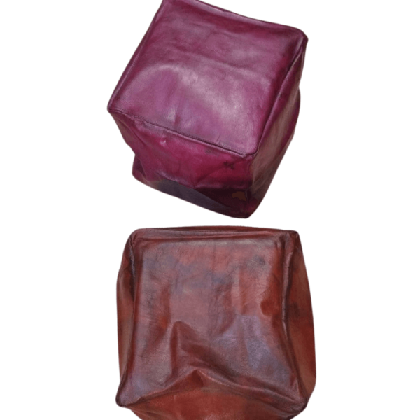 DGN-0808_ Handmade Moroccan Square poufs