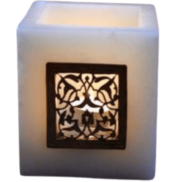 DGN-0836_Handmade Moroccan Wood candle holders