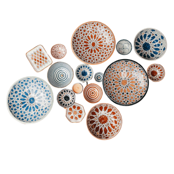 DGN-0954_ Handmade Moroccan ceramic  Plates