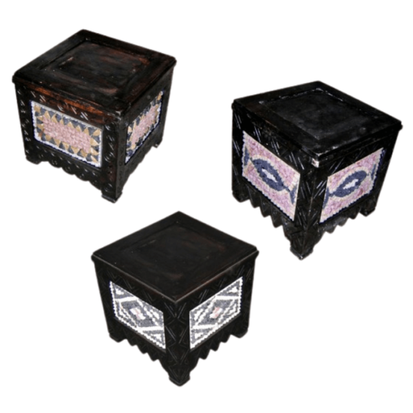 DGN-1077_Handmade Handmade Moroccan Mosaic-Inlaid Wooden Chest