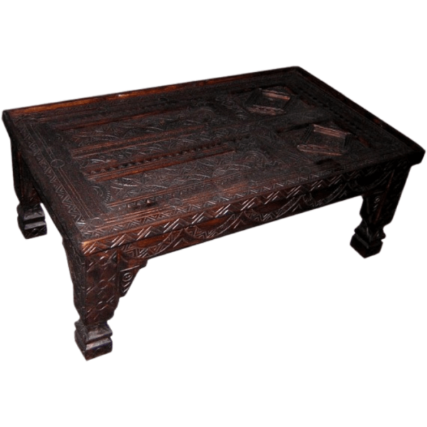 DGN-1152_Handmade Handmade  Moroccan carved Wooden Table