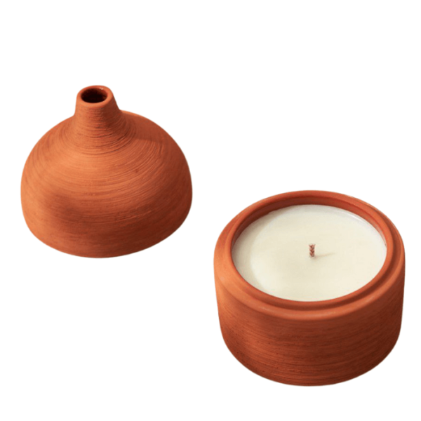 DGN-1355_Handmade Moroccan Pottery Candle Holders