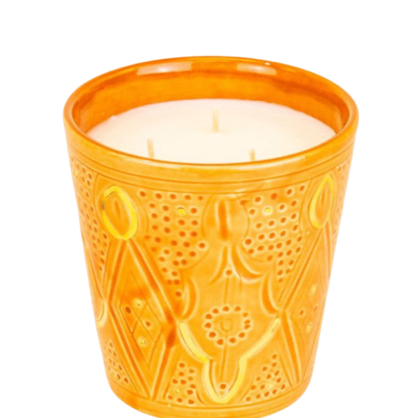 DGN-1358_Handmade Moroccan Pottery Candle Holders
