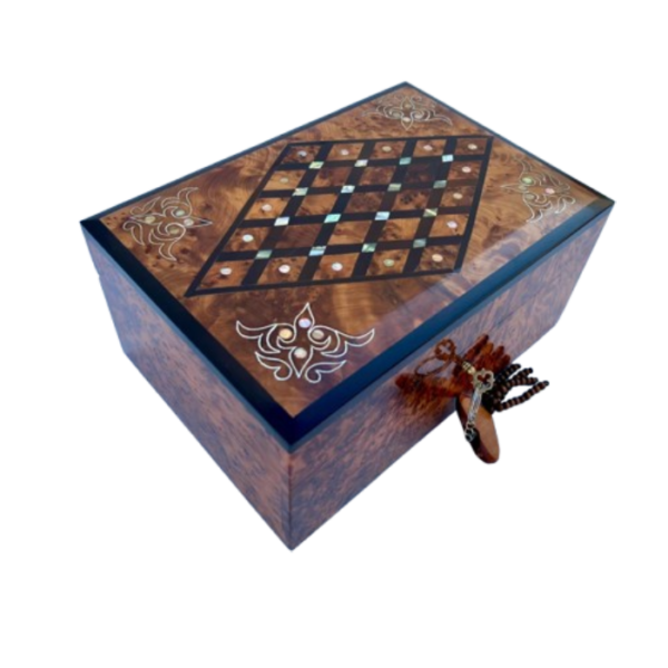 DGN-1428_Handmade Moroccan Wooden Jewelry Box