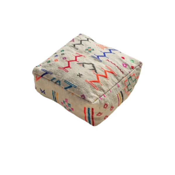DGN-1495_ Handmade Moroccan floor pouf
