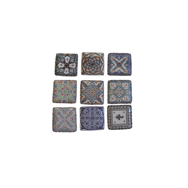 DGN-1557_ Handmade Moroccan  Ceramic coasters