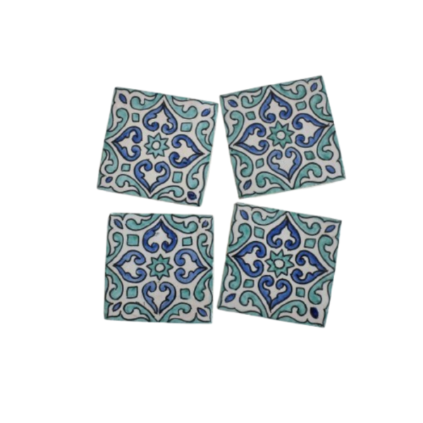 DGN-1739_Moroccan Terracotta hand-painted decorative tiles