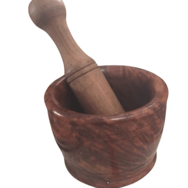 DGN-2111_ Handmade Moroccan Brass Mortar and Pestle