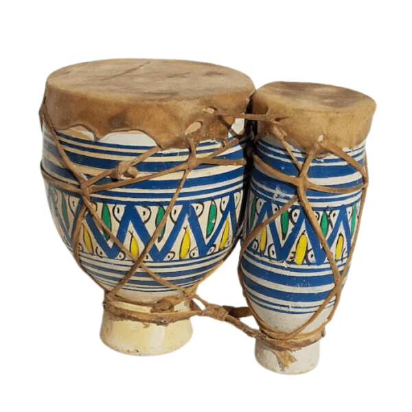 DGN-2202_Moroccan Handmade Ceramic Tabla (tam-tam)