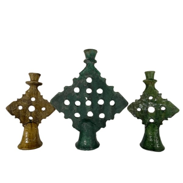 DGN-2247_Handmade Moroccan Pottery Candle Holders