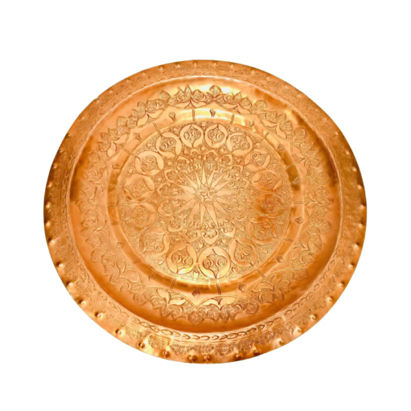 DGN-2520_ Handmade Moroccan Engraved Copper Tray